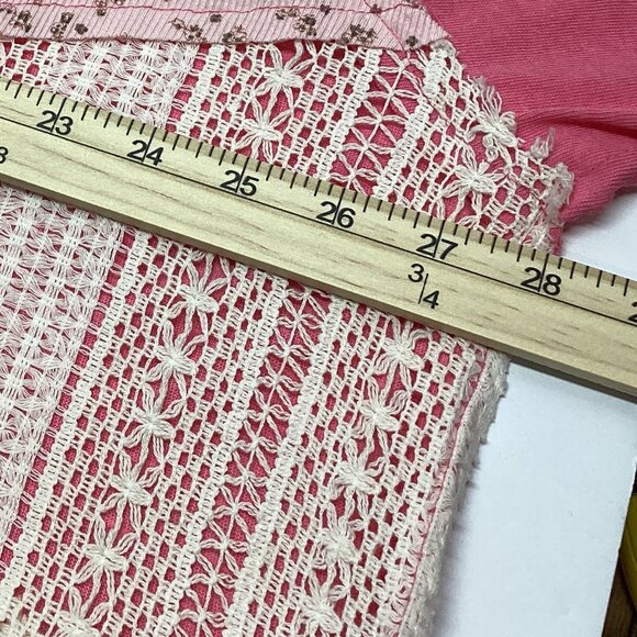 POL TOP PEACE PATCHWORK W/CROCHET CANDY PINK - Picture 8 of 10